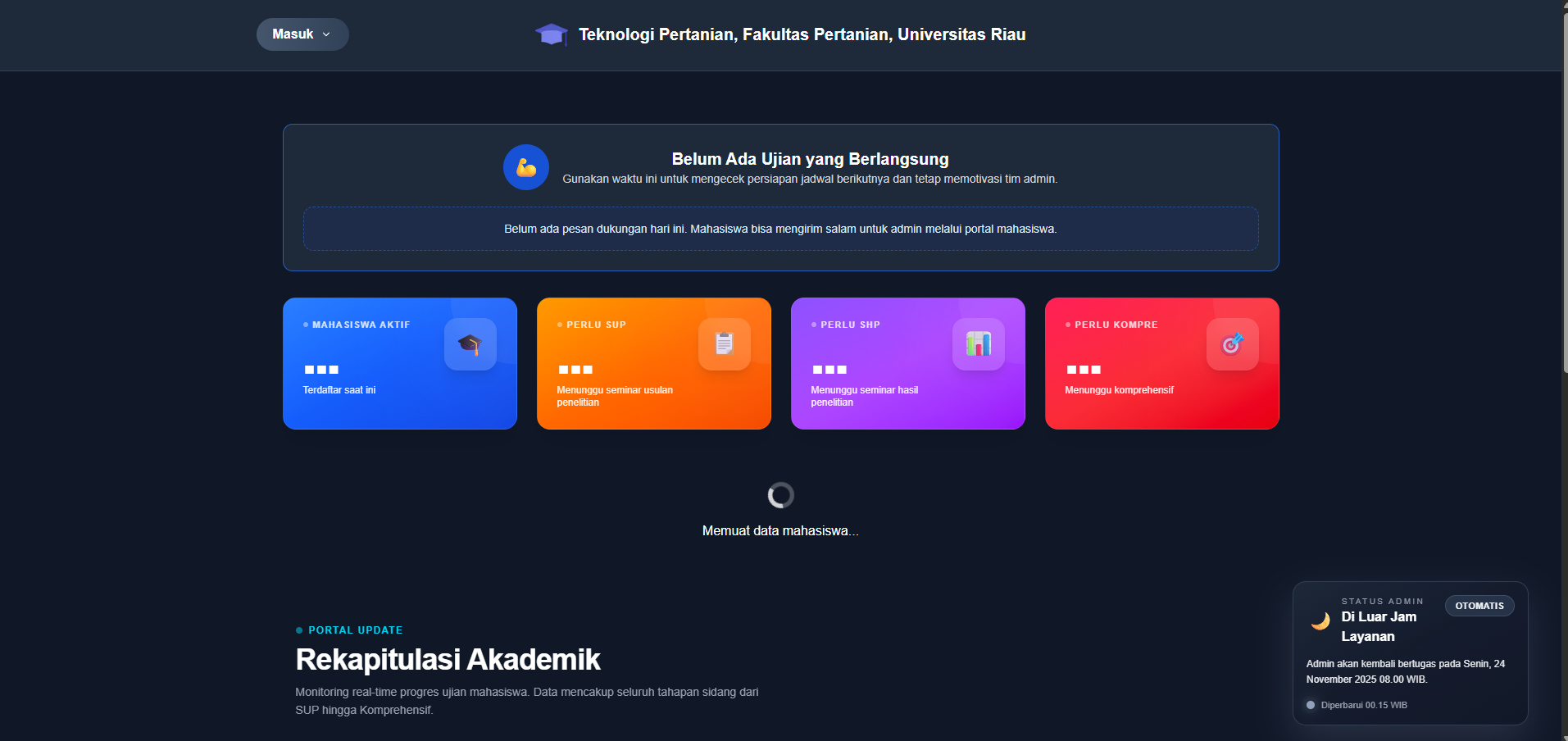 Aplikasi Admin (Mahasiswa)